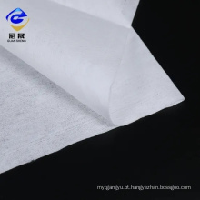 Tecido não tecido de viscose / polpa de madeira Spunlace, não tecido flushable, biodegradável para lenços umedecidos